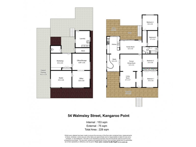 54 Walmsley Street, Kangaroo Point QLD 4169 Floorplan