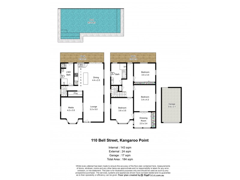 110 Bell Street, Kangaroo Point QLD 4169 Floorplan