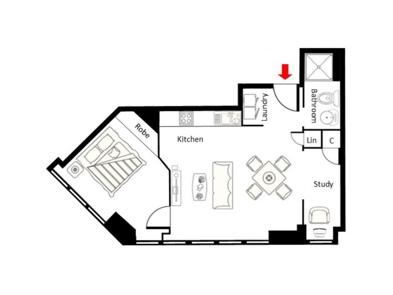 2906/43 Herschel Street, Brisbane City QLD 4000 Floorplan
