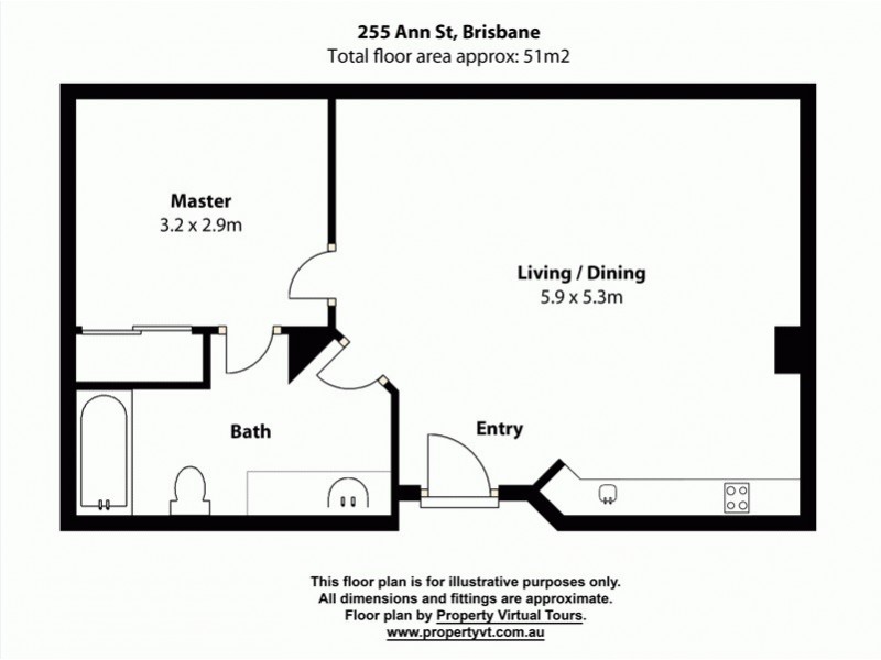 4001/255 Ann Street, Brisbane City QLD 4000 Floorplan