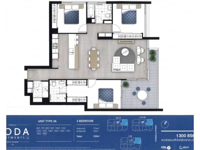 1107/27 Cordelia Street, South Brisbane QLD 4101