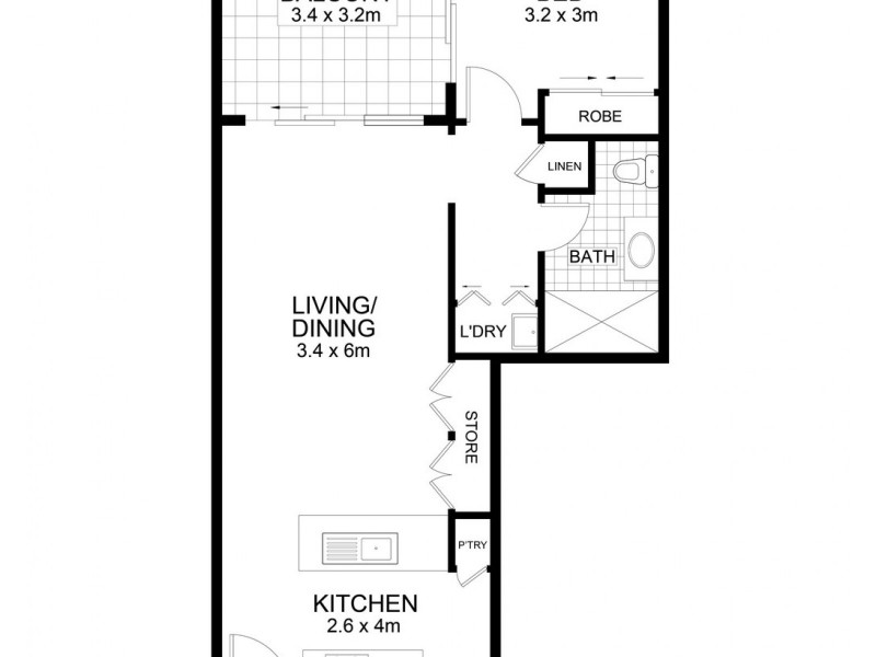 8516/55 Forbes Street, West End QLD 4101 Floorplan