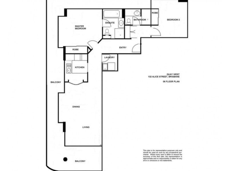 1806/132 Alice Street, Brisbane City QLD 4000 Floorplan