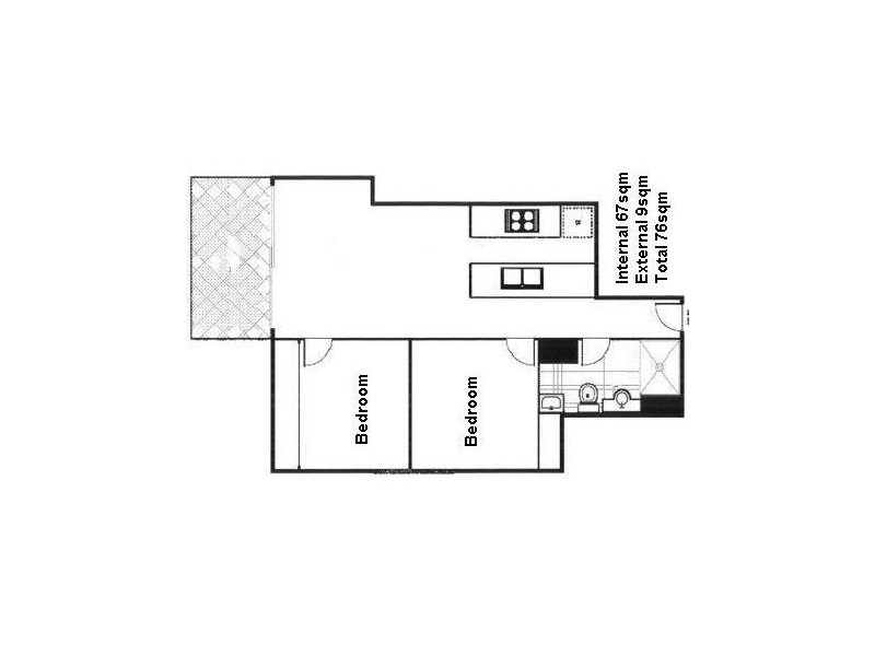 3703/128 Charlotte St, Brisbane City QLD 4000 Floorplan