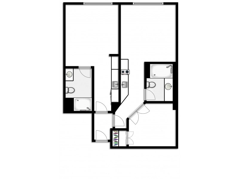 4009,4010/255 Ann Street, Brisbane City QLD 4000 Floorplan