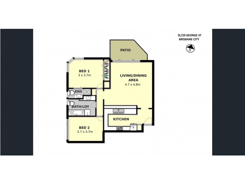 31/29 George Street, Brisbane City QLD 4000 Floorplan