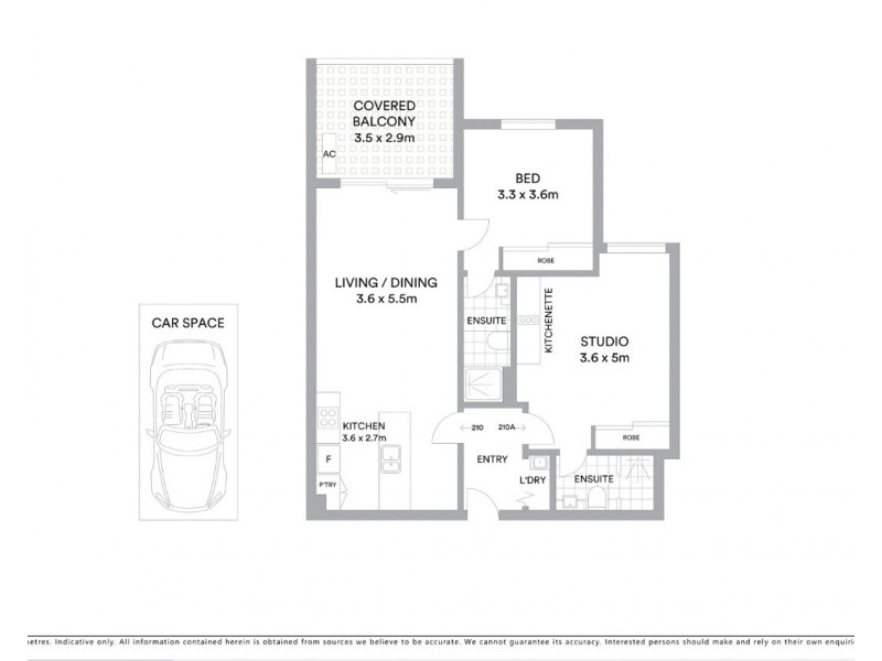 110/6 Exford Street, Brisbane City QLD 4000 Floorplan
