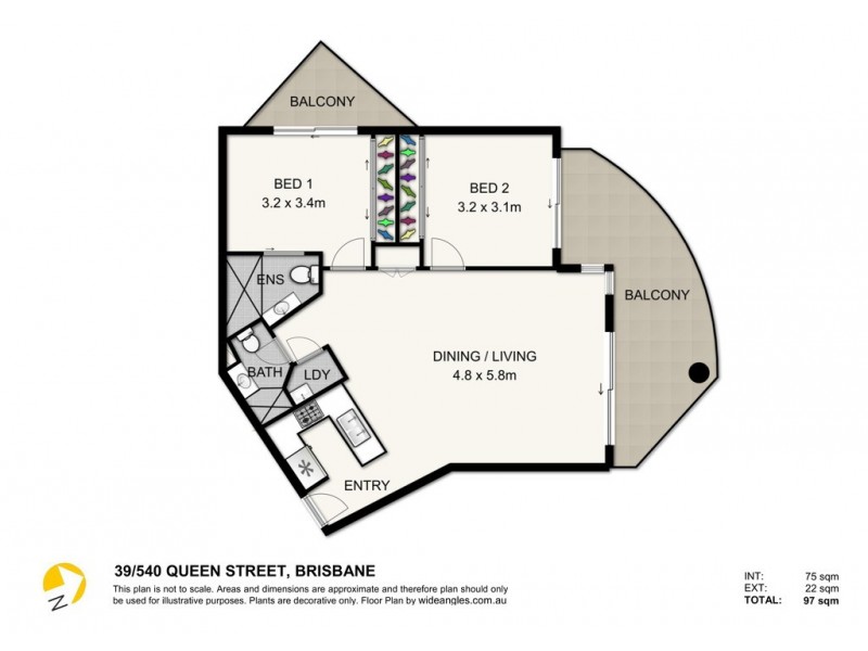 39/540 Queen Street, Brisbane City QLD 4000 Floorplan