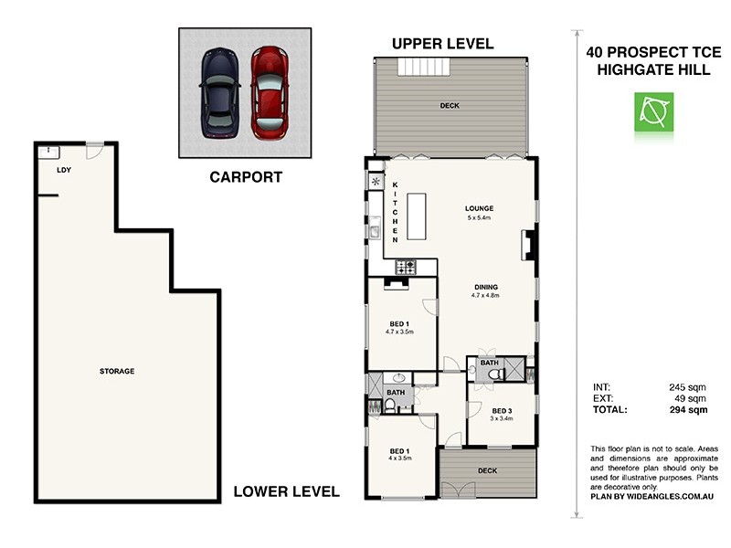 40 Prospect Terrace, Highgate Hill QLD 4101 Floorplan