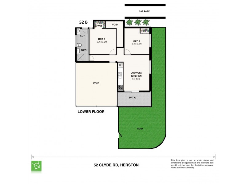 52B Clyde Street, Herston QLD 4006 Floorplan