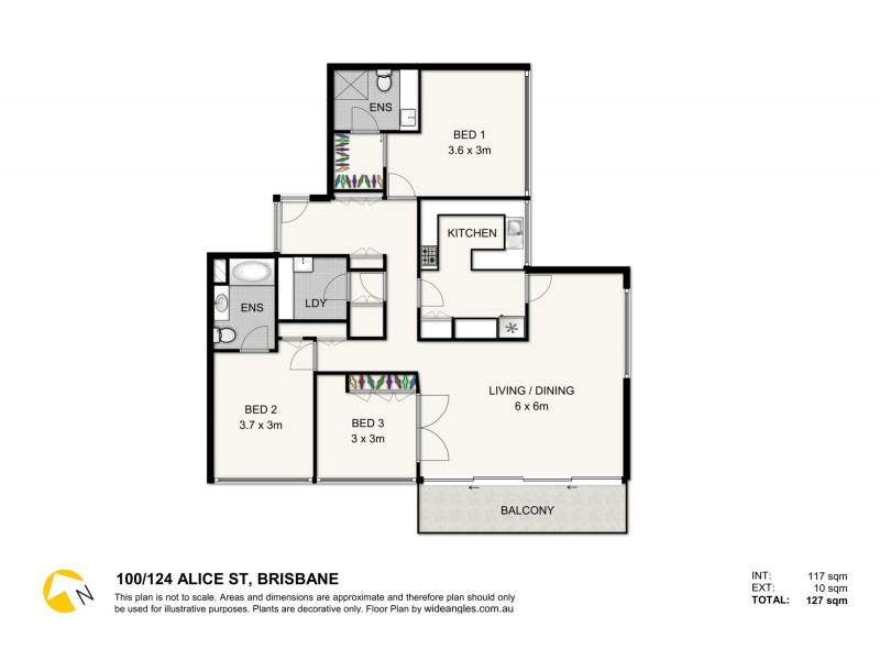 100/204 Alice Street, Brisbane City QLD 4000 Floorplan