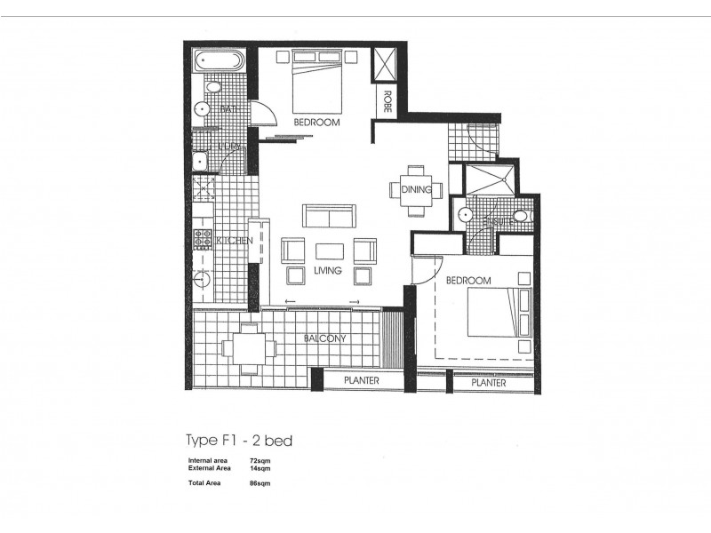 302/212 Margaret Street, Brisbane City QLD 4000 Floorplan