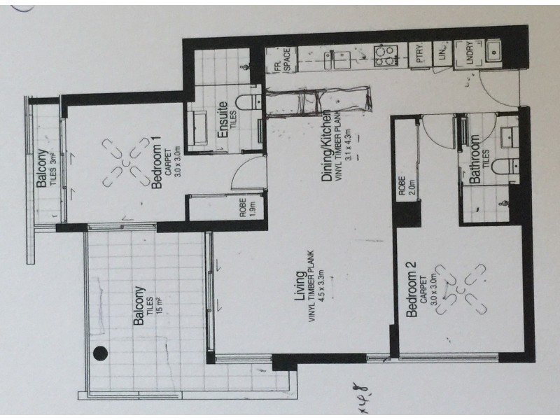 15/125 Melbourne Street, South Brisbane QLD 4101 Floorplan