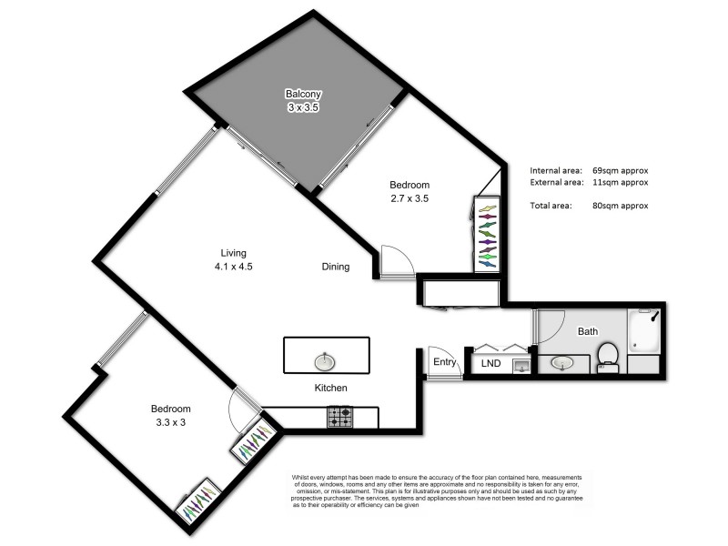 299/420 Queen Street, Brisbane City QLD 4000 Floorplan