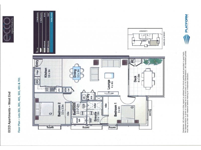 701/9 Kurilpa Street, West End QLD 4101 Floorplan