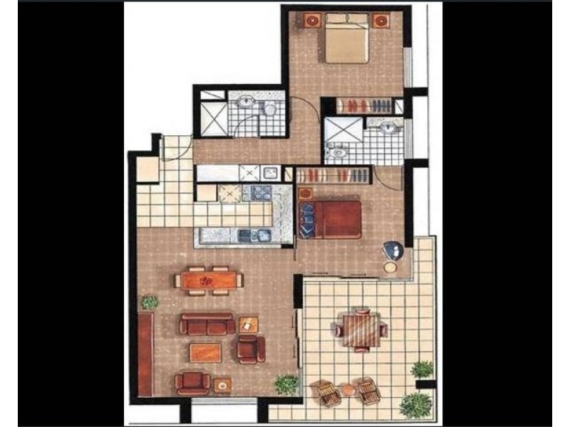 1203/151 GEORGE STREET, Brisbane City QLD 4000 Floorplan