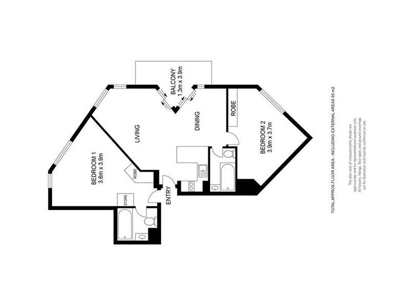 2106-2107/95 Charlotte Street, Brisbane City QLD 4000 Floorplan