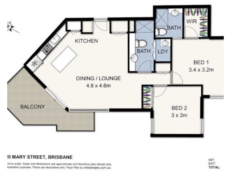 2203/120 MARY STREET, Brisbane City QLD 4000 Floorplan