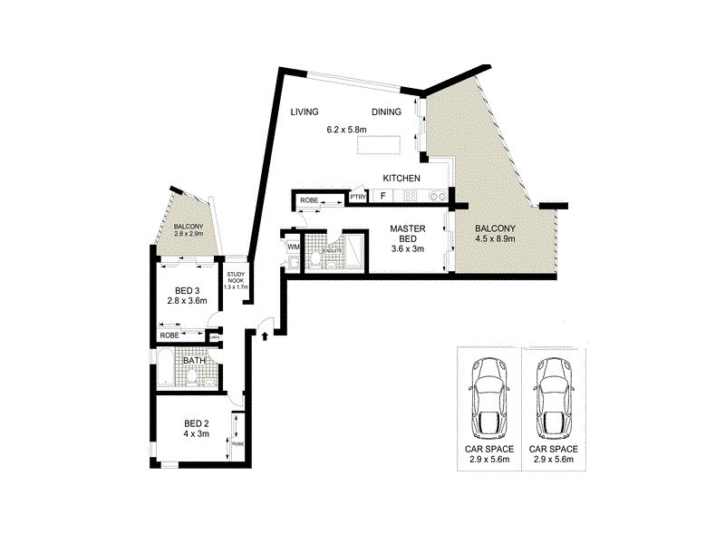 68/89 Lambert Street, Kangaroo Point QLD 4169 Floorplan