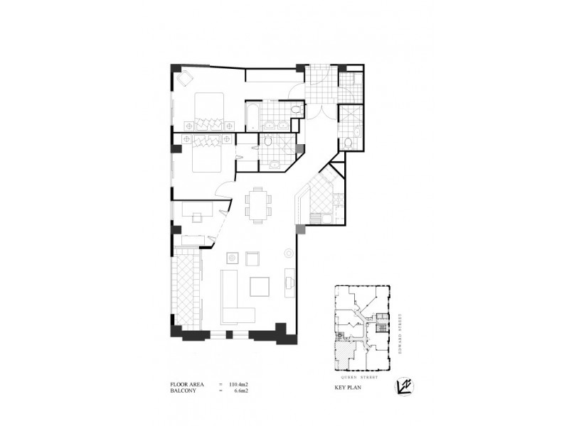 304/229 Queen Street, Brisbane City QLD 4000 Floorplan