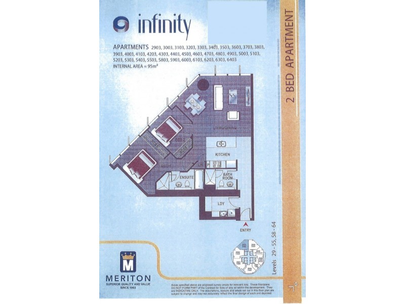 5803/43 Herschel Street, Brisbane City QLD 4000 Floorplan