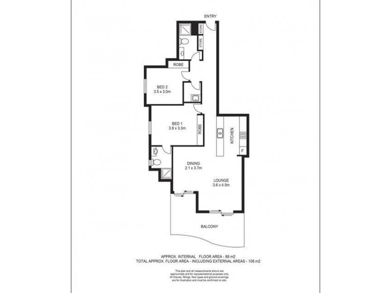 18/446 Ann Street, Brisbane City QLD 4000 Floorplan
