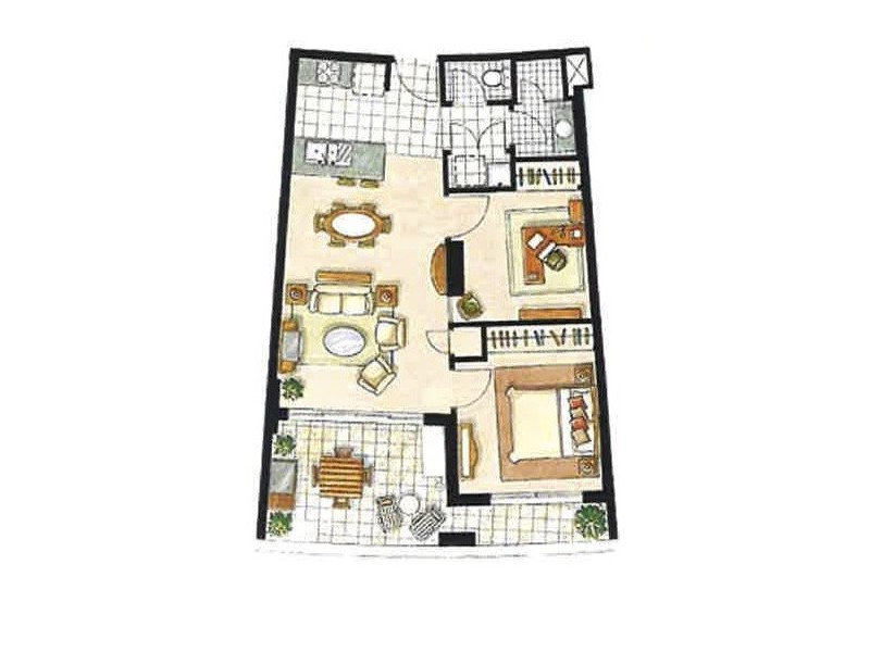 115/82 Boundary Street, Brisbane City QLD 4000 Floorplan