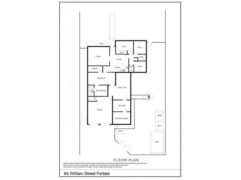64 William Street, Forbes NSW 2871 Floorplan