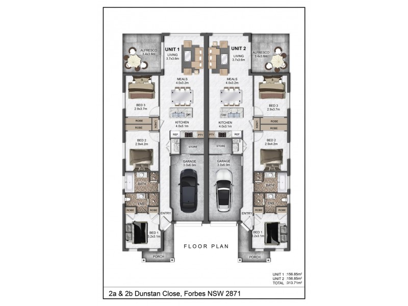 2a and 2b Dunstan Close, Forbes NSW 2871 Floorplan