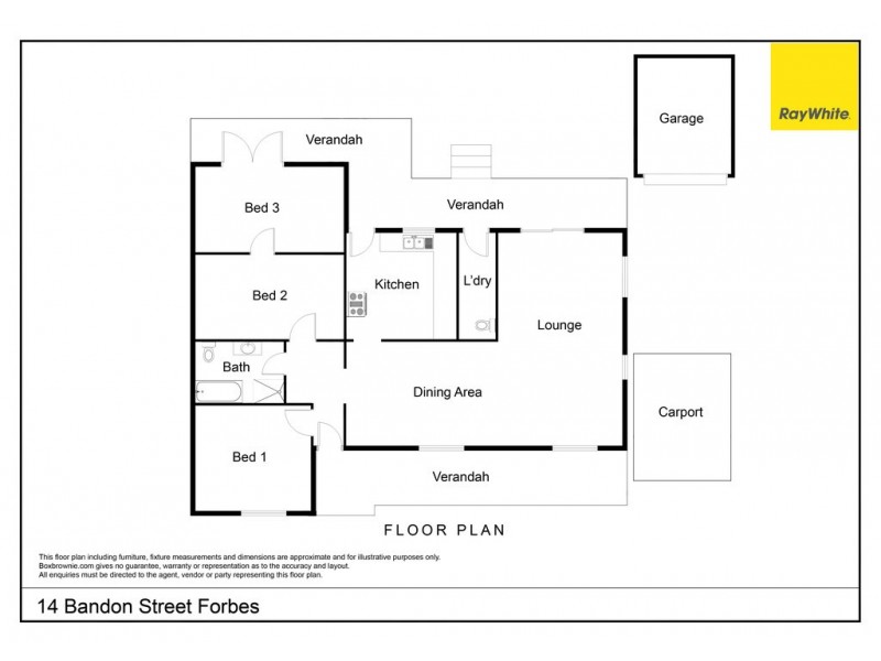 14 Bandon Street, Forbes NSW 2871 Floorplan