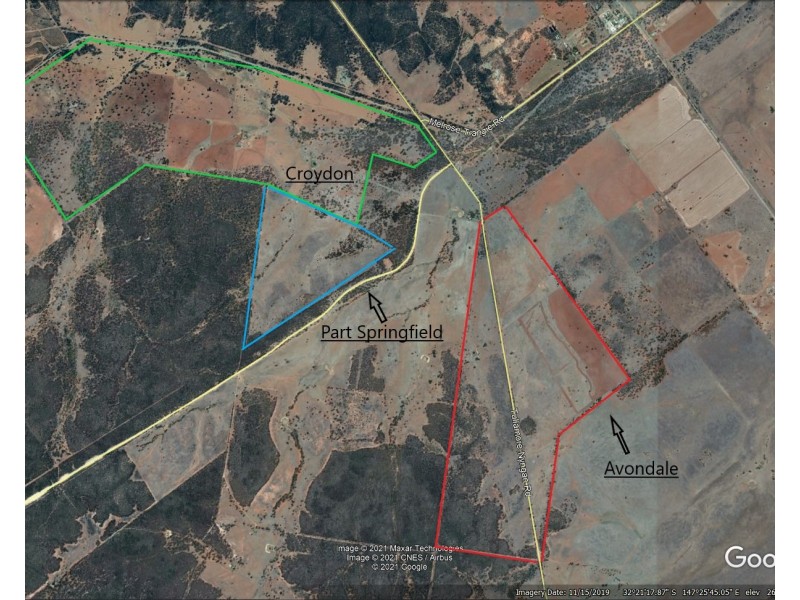 * Croydon, Avondale and Part Springfield, Tottenham NSW 2873