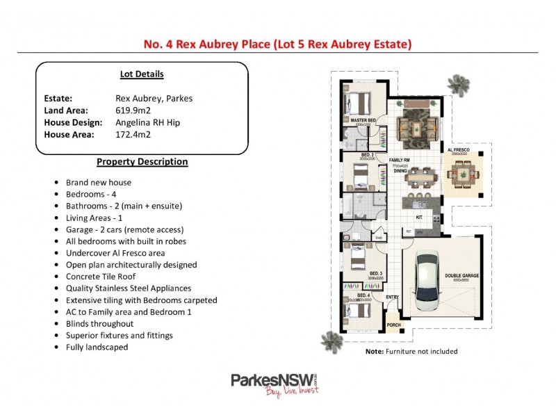 4 Rex Aubrey, Parkes NSW 2870 Floorplan