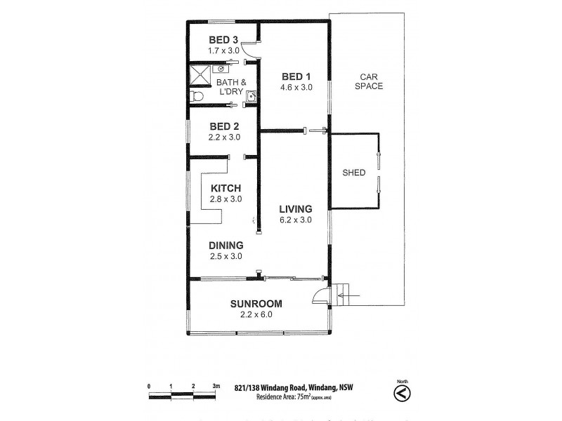 821/138 Windang Road, Windang NSW 2528 Floorplan