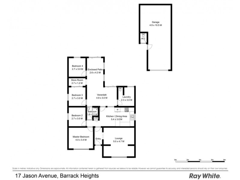 17 Jason Avenue, Barrack Heights NSW 2528 Floorplan