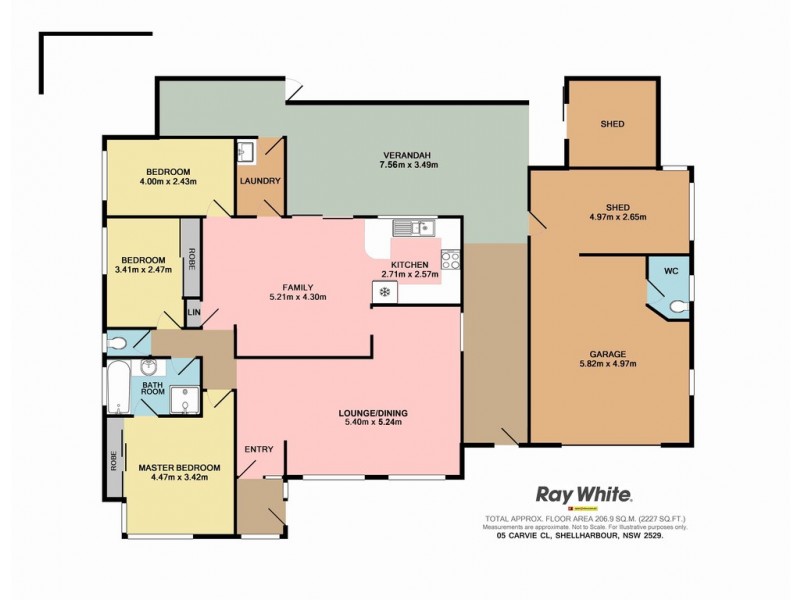 5 Carvie Close, Shellharbour NSW 2529 Floorplan