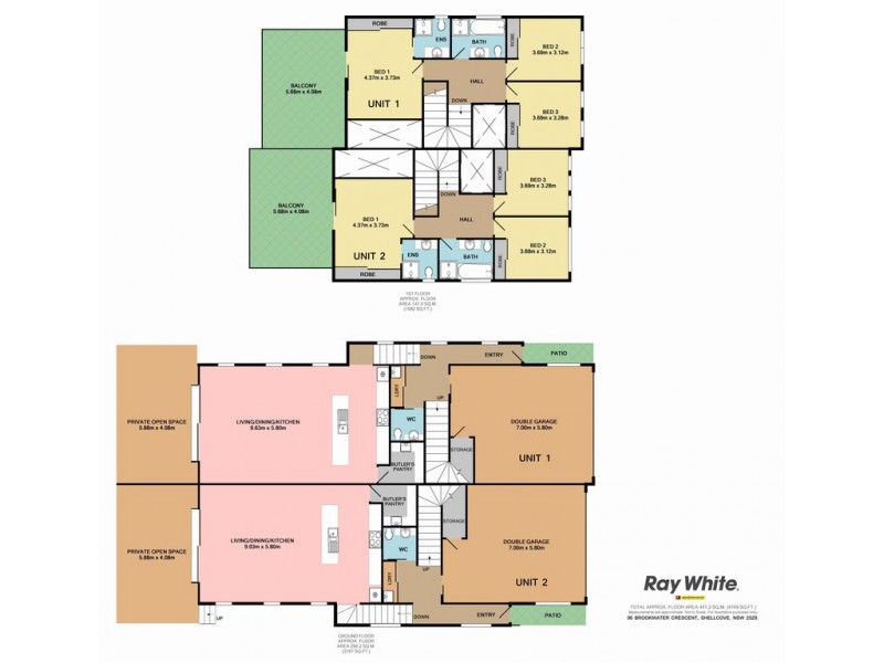 2/6 Brookwater Crescent, Shell Cove NSW 2529 Floorplan