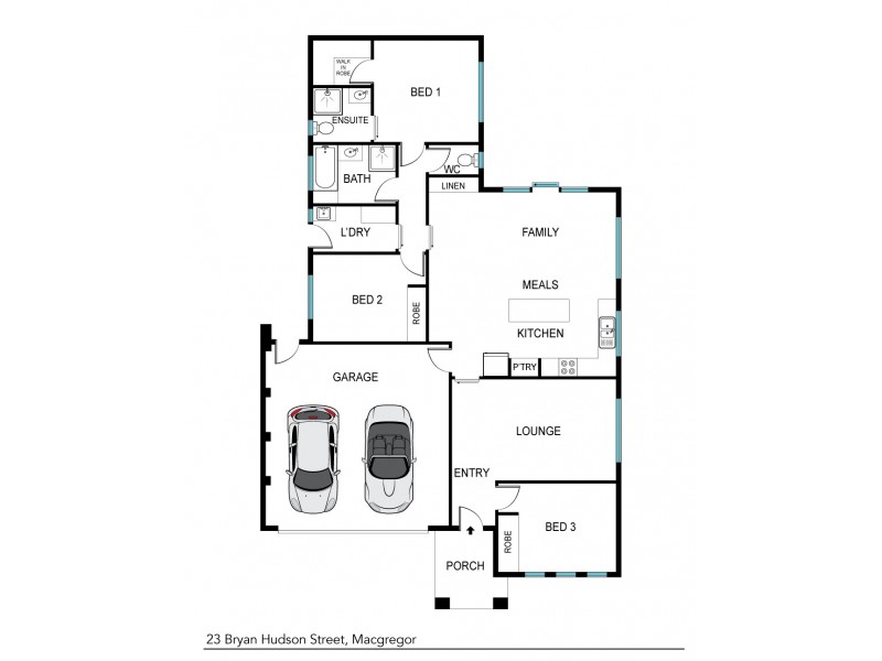 23 Bryan Hudson Street, Macgregor ACT 2615 Floorplan