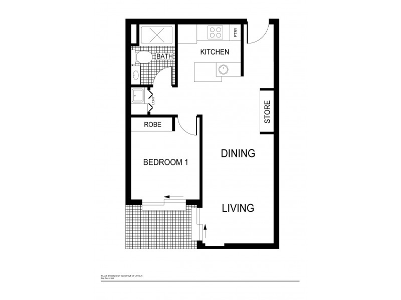 64/41 Chandler Street, Belconnen ACT 2617 Floorplan