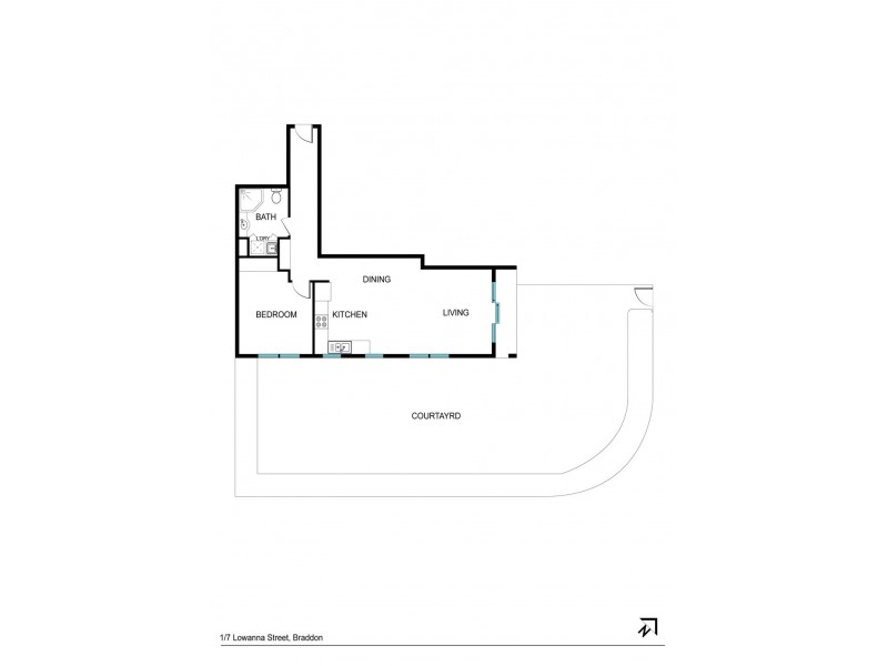 1/7 Lowanna Street, Braddon ACT 2612 Floorplan