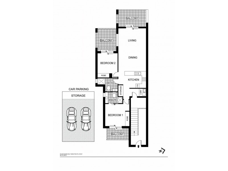 12/15 Oliver Street, Lyneham ACT 2602 Floorplan
