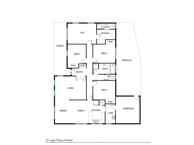 12 Ligar Place, Holder ACT 2611 Floorplan