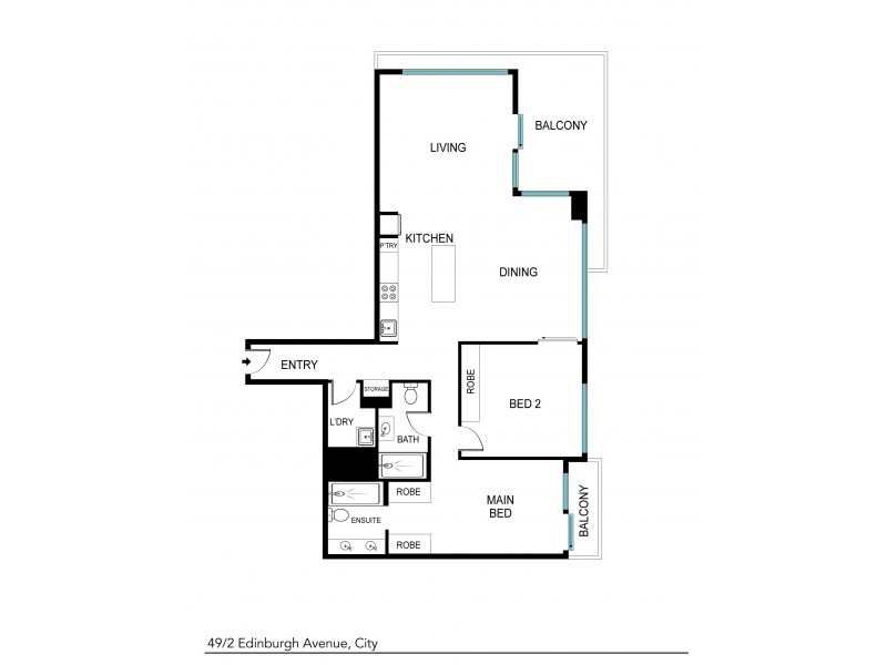 49/2 Edinburgh Ave, City ACT 2601 Floorplan