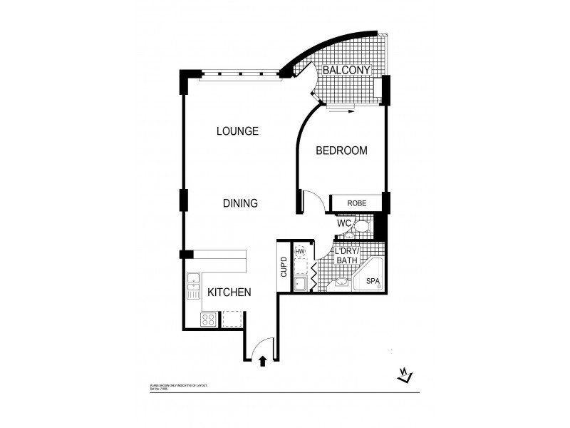 617/74 Northbourne Avenue, Braddon ACT 2612 Floorplan