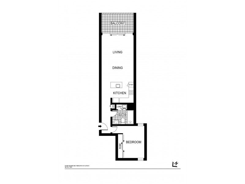 1324/240 Bunda Street, City ACT 2601 Floorplan