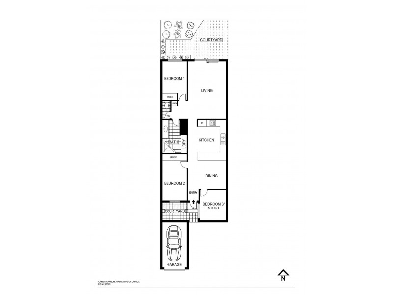 7/15 John Cleland Crescent, Florey ACT 2615 Floorplan