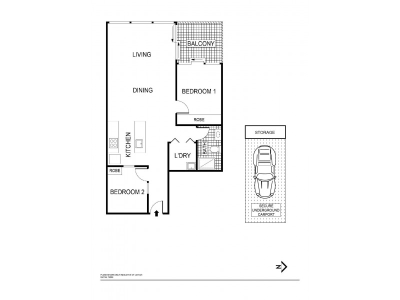 77/39 Benjamin Way, Belconnen ACT 2617 Floorplan