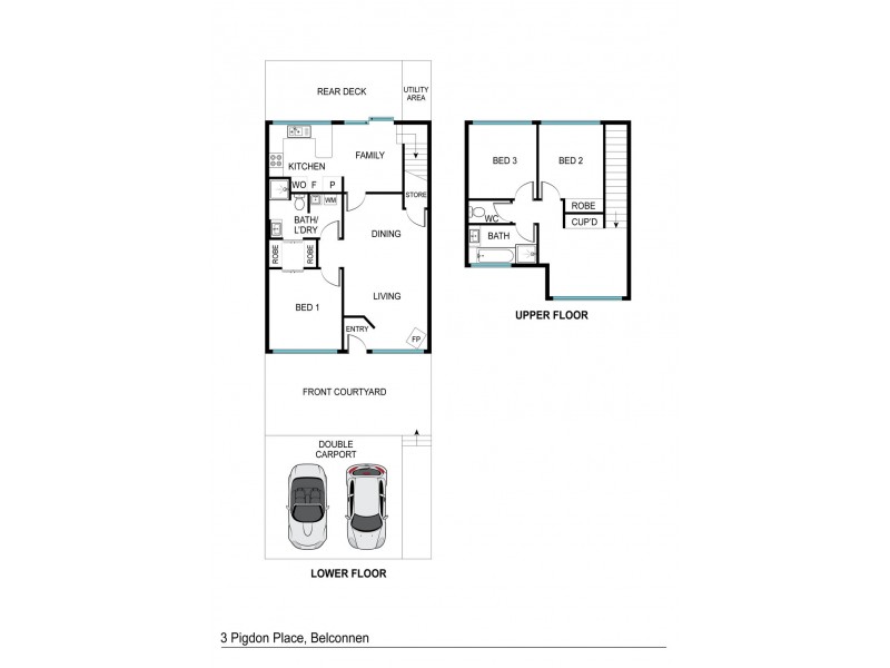3 Pigdon Place, Belconnen ACT 2617 Floorplan