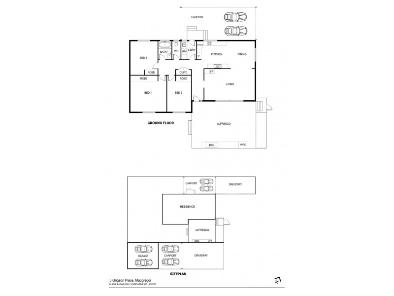 5 Grigson Place, Macgregor ACT 2615 Floorplan
