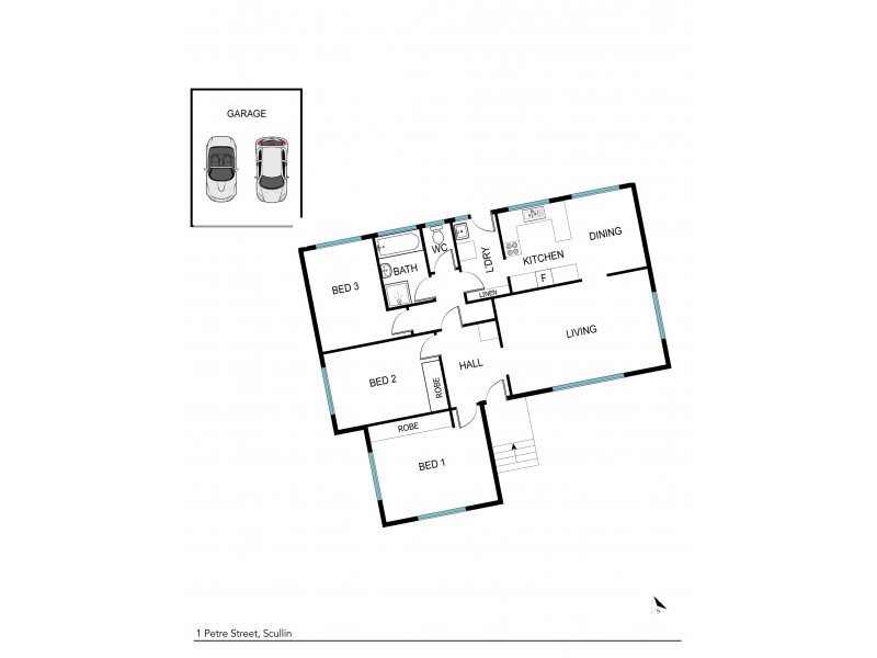 1 Petre Street, Scullin ACT 2614 Floorplan