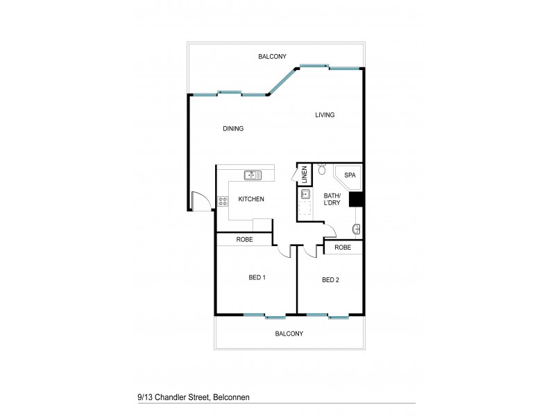 9/13 Chandler Street, Belconnen ACT 2617 Floorplan